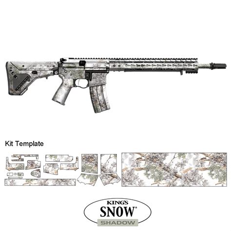 AR-15 Rifle Skin (Kings Camo Snow Shadow) – REAL tactical B2B