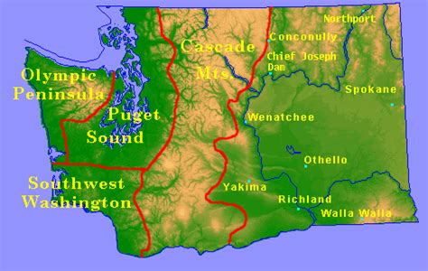 Washington State Climate Map - Draw A Topographic Map