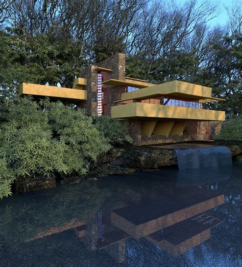 Fallingwater House 3D | CGTrader