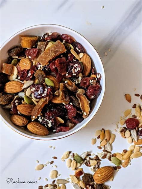 Healthy Vegan Trail Mix Recipe | How to Make Your Own Trail Mix - Rachna cooks