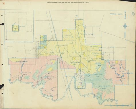 1945 Angelina County Timberlands Map 27 | The History Center