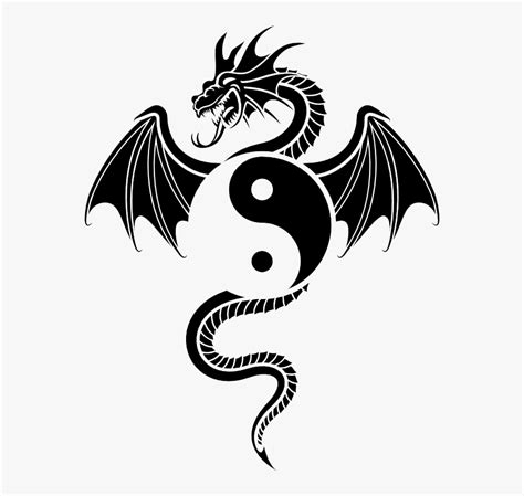 Yin-yang Tattoos Png File - Dragon Yin And Yang Tattoo, Transparent Png , Transparent Png Image ...