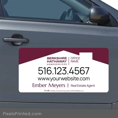 Printed Berkshire Hathaway Car Magnets, Realtor Car Magnets 12x24 ...