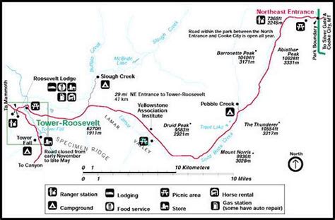 Lamar Valley map | Yellowstone national park, Yellowstone, Lamar valley