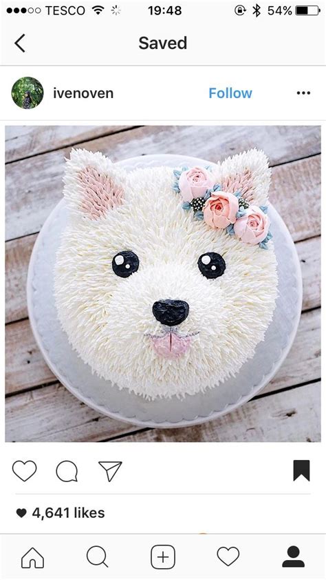 Doggy cake | Bolo de cachorrinho, Bolos de aniversário com animais, Bolos de animais