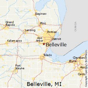 Belleville Michigan Map - Zip Code Map