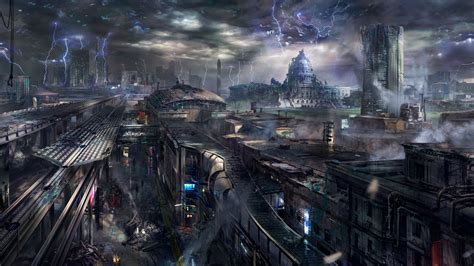 Download Sci Fi City Sci Fi City HD Wallpaper