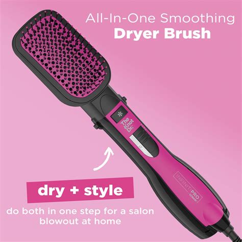 INFINITIPRO BY CONAIR The Knot Dr. All-in-One Smoothing Dryer Brush, Hair Dryer & Hot Air Brush ...