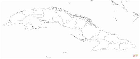 Cuba Map coloring page | Free Printable Coloring Pages