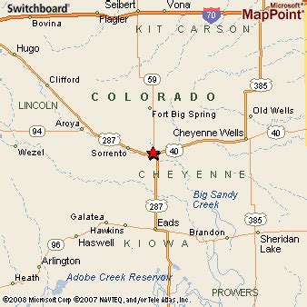 Kit Carson, Colorado Area Map & More