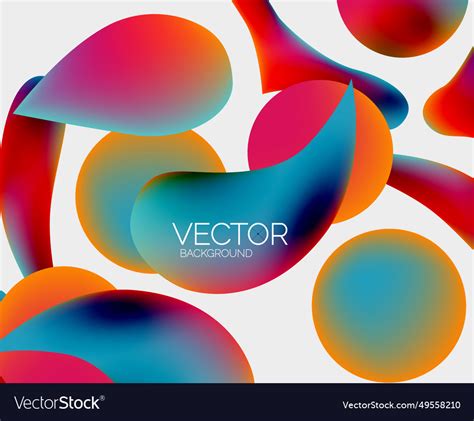 Abstract glowing shapes background Royalty Free Vector Image