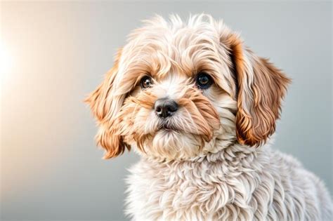 Premium AI Image | Adorable Canine Portrait Happy Lap Dog Puppy Sitting ...