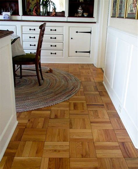 Fingerblock parquet flooring - an authentic choice for wood floors in a midcentury house - Retro ...