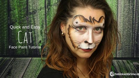 Cat Face Paint Tutorial | Quick Face Paint Tutorial | 2 Minute Face Paint - YouTube