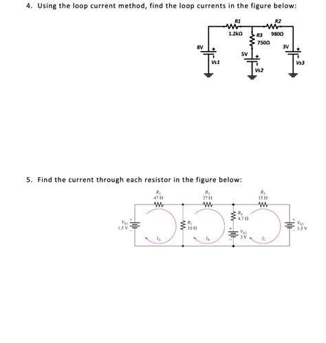 Solved 4. Using the loop current method, find the loop | Chegg.com