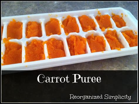 Reorganized Simplicity: Homemade Baby Food Stage 1: Carrot Puree