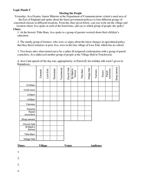 Math Logic Puzzles Worksheets Pdf | Download Them And Try To Solve ...