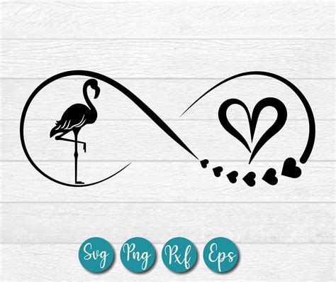 Heart Flamingo Love File Cut Heart Flamingo SVG Flamingo | Etsy