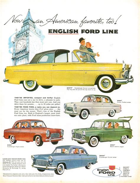 1959 English Ford Line (USA) | This ad, which dates from the… | Flickr