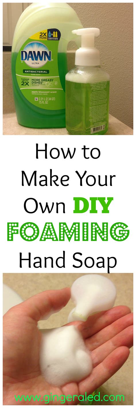 DIY Foaming Hand Soap - Gingeraled