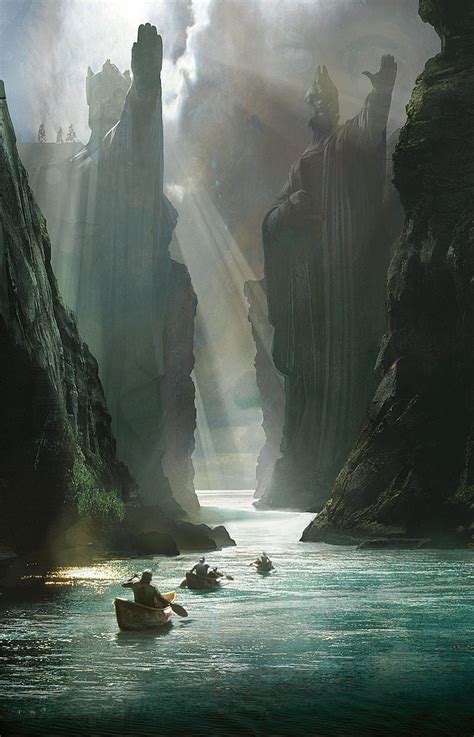 "Lord of the Rings The Gates of Argonath" by Craig Mullins : r/lotr