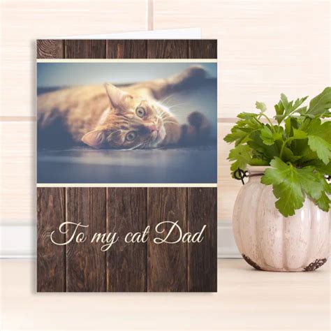 Fathers Day Cat Photos Card | Zazzle