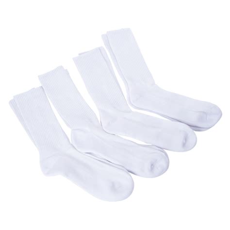 Series-8 Fitness™ Mens White Performance Crew Socks 4-Pack | Five Below | let go & have fun