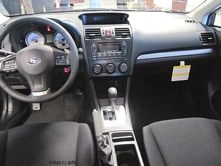 2012 Impreza interior photos of the redesigned Subaru Impreza- all models.