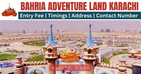 Bahria Adventure Land Ticket Price 2024 [UPDATED]