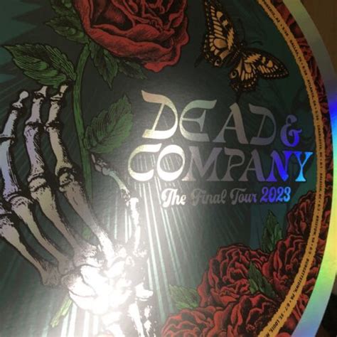 Dead And Company 2023 Foil Tour Status serigraph Poster 3781/5390. Sold ...