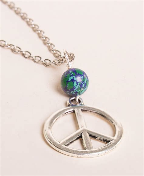 Peace Necklace | Peace Symbol Necklace | Soul Flower