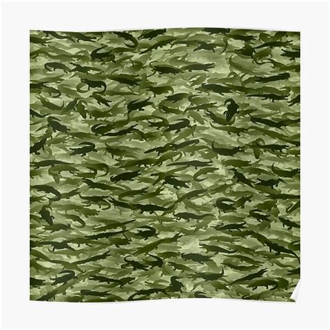 "Crocodile camouflage" Poster for Sale by dima-v | Redbubble