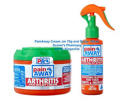 PainAway Arthritis Cream 70g & Spray 100mL Pack Joint Muscular Pain Away Relief 9326628000057 | eBay