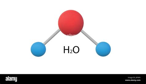 Chemical structure water molecule h2o Banque d'images vectorielles - Alamy