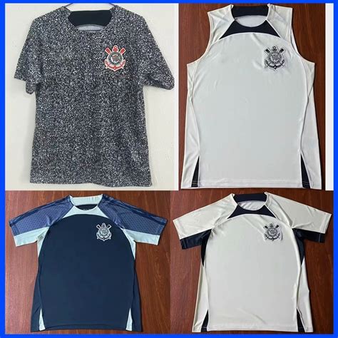 Sport Club Corinthians Paulista Soccer Jerseys 2024-25 Training Vest ...