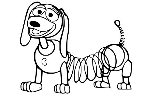 Slinky Dog (Toy Story) Coloring Sheets - Coloring Sheets