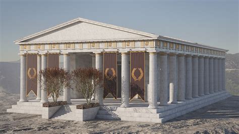 Doric order temple - Finished Projects - Blender Artists Community