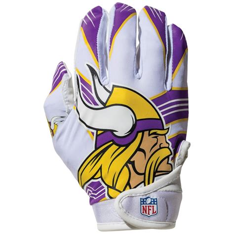 Franklin Sports NFL Minnesota Vikings Youth Football Receiver Gloves ...