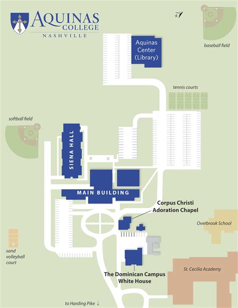 Aquinas College Campus Map – Map Vector