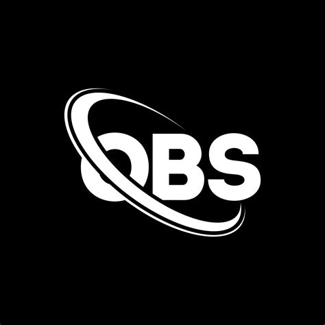 OBS logo. OBS letter. OBS letter logo design. Initials OBS logo linked with circle and uppercase ...