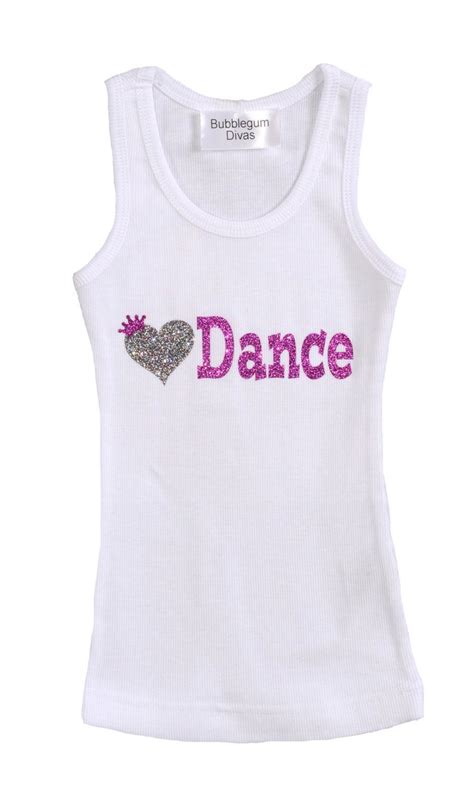 Girls Dance Clothes Girls Dance T Shirts Girls Glitter Top | Etsy