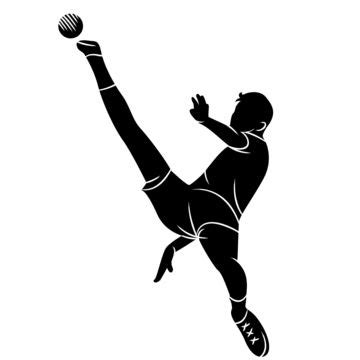 Sepak Takraw Kick Silhouette, Sepak Takraw, Takraw, Silhouette PNG ...