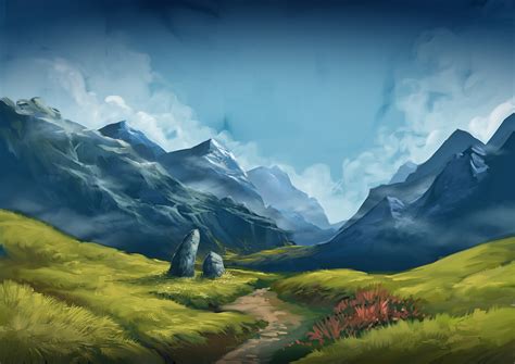 Sketchbook Pro quick landscape. by JasonHeeley on DeviantArt