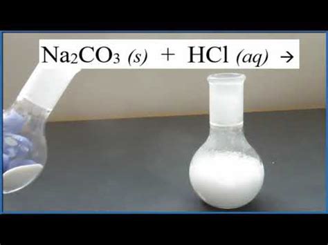 Na2CO3 + HCl Reaction - YouTube