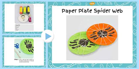 Simple Paper Plate Spider Craft Instructions (teacher made)