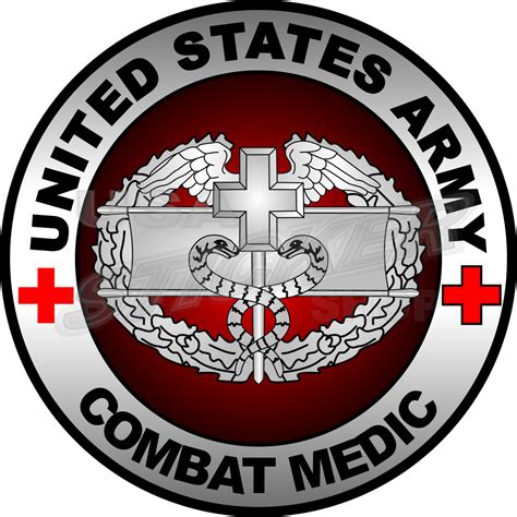 U.S. Army Combat Medic Sticker – Round - Item #AR-076 - USA Military ...