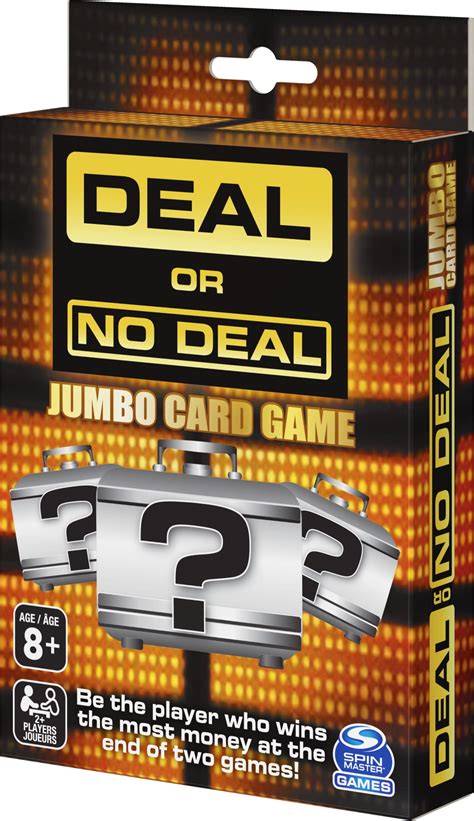 Deal or No Deal Game Show, Jumbo Card Game, For Families and Kids Ages ...