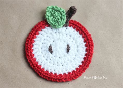 Crochet Fruit Coasters Pattern - Repeat Crafter Me