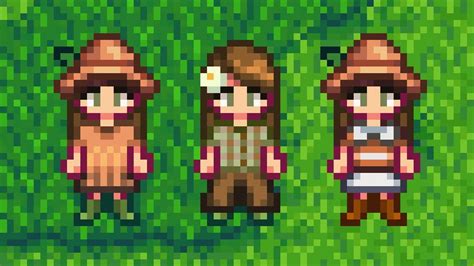 Another 10 Cute Outfits for Spring (Stardew Valley) - YouTube