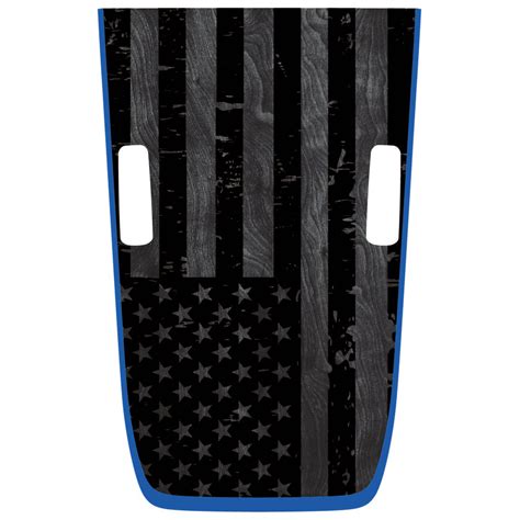 Subdued American Flag with Wood Background Hood Graphic – Jeep Graphic ...